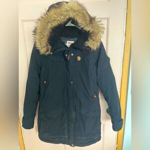 Fjallraven Nuuk Parka Hooded Black Size S